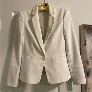 Express white blazer. Single button front.
